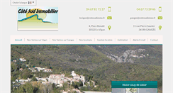 Desktop Screenshot of cotesudimmo.fr